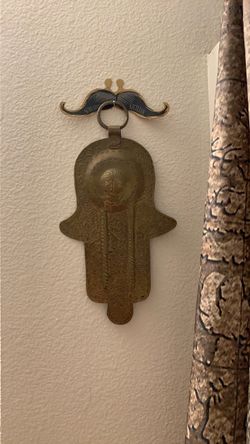 Brass Hamsa Hand Wall Hanging