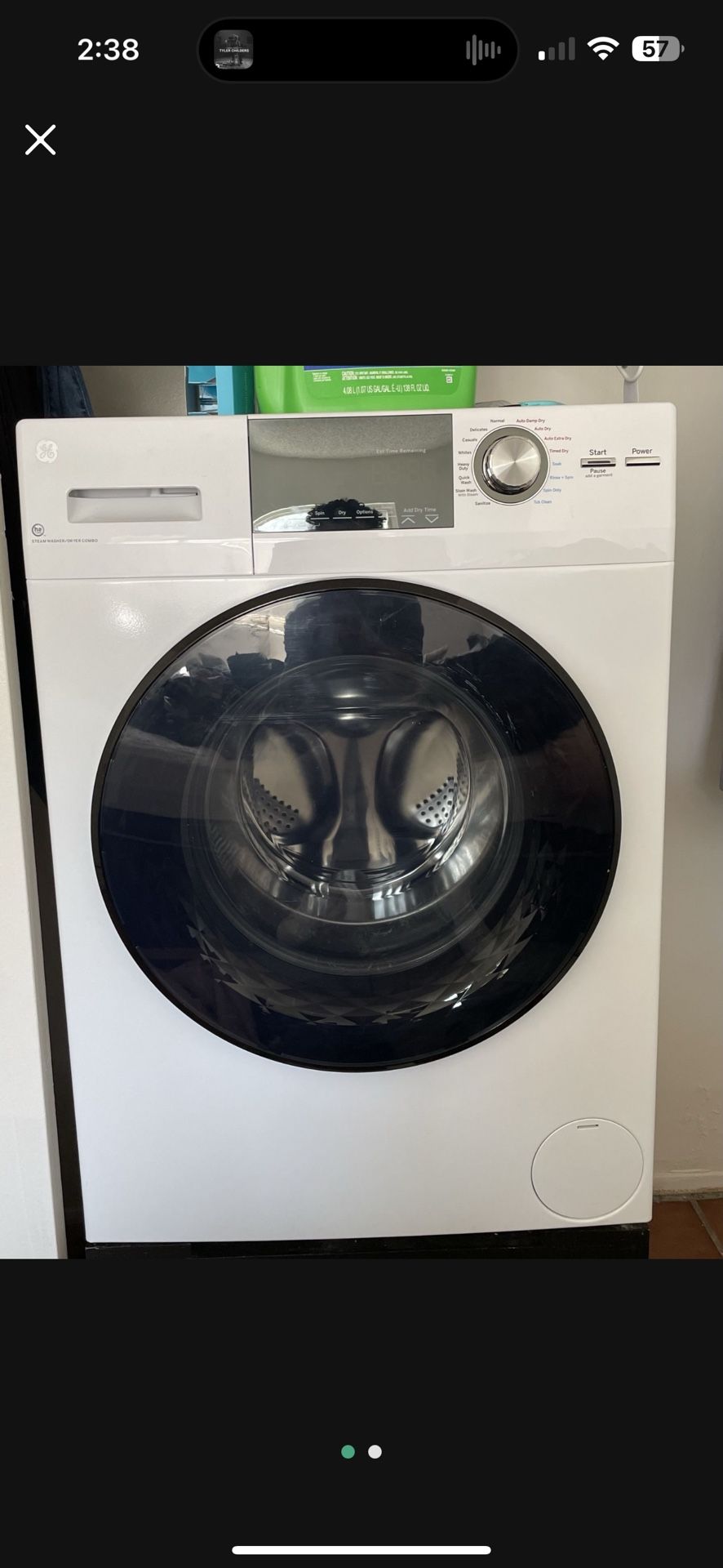 2.4 cu. ft. Compact 120-Volt Ventless Electric All-in-One Washer Dryer Combo