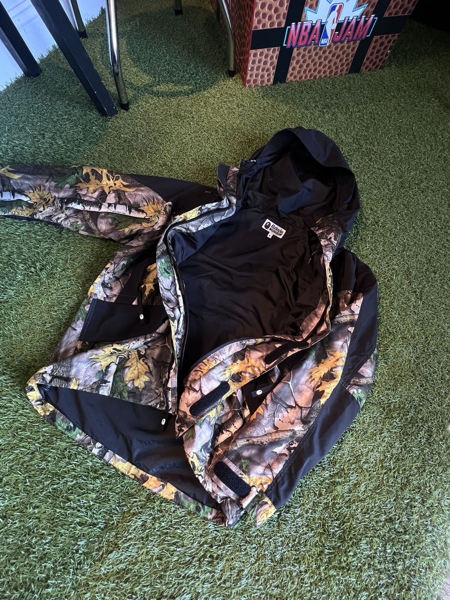 Bape Tree Camo Windbreaker Jacket Size M