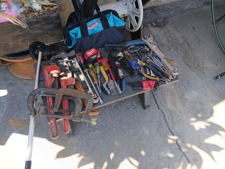 Tools , milwaukee , husky , wrenches , hammers , everything you see in the picture and a mckenna bag
