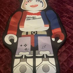 Harley Quinn Bearbrick Style Floor Mat – New – 38x18