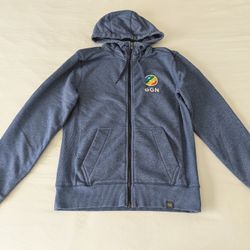 New Era Branded Zip-Up Hoodie Sweater Size S