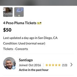 Peso Pluma Tickets SCAM!!!