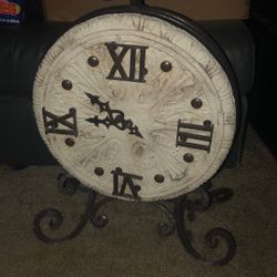 Wrought iron Victorian style clock