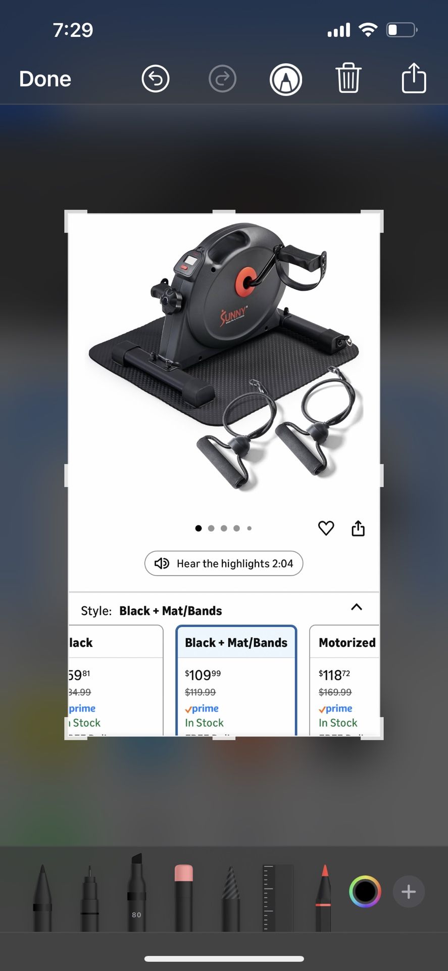 New Mini Exercise Bike