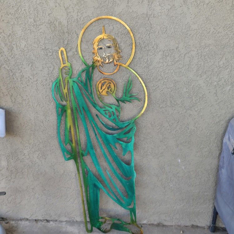 St Jude Metal Cut Out. 40 Inches Tall