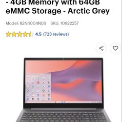 Lenovo CHROMEBOOK Brand New  64GB