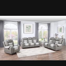 Brand New Reclining Living Room Set For $1349