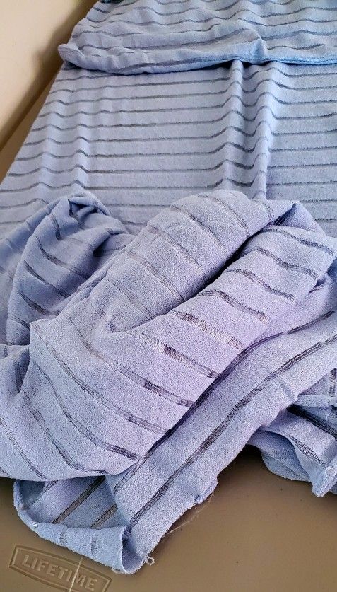 NEW FABRIC- Soft Light Weight Baby Blue Fabric 6 Yards, 48" Wide