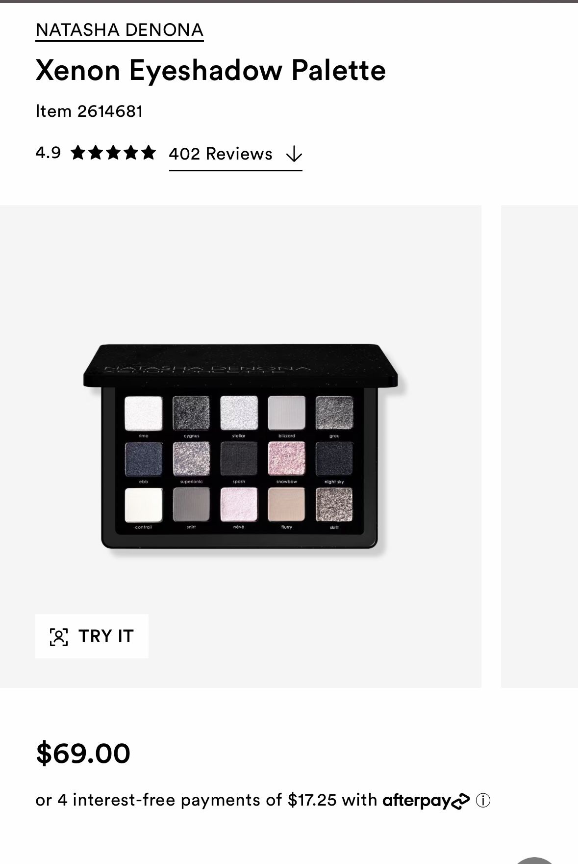 Eyeshadow palette