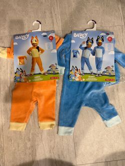 Bluey and Bingo Toddler Costumes Size 2T