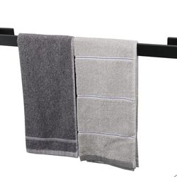 Wall Mounted Towel Holder (Matte Black, 24 Inch)