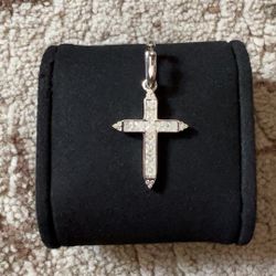 S925 Moissanite Cross Pendant