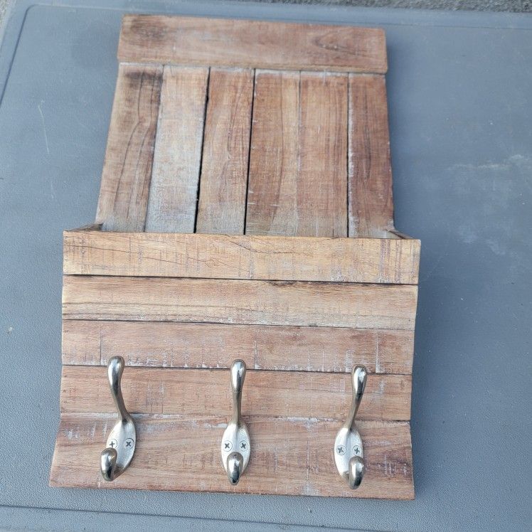 Wooden Mail, Key, Jacket Holder Made In India