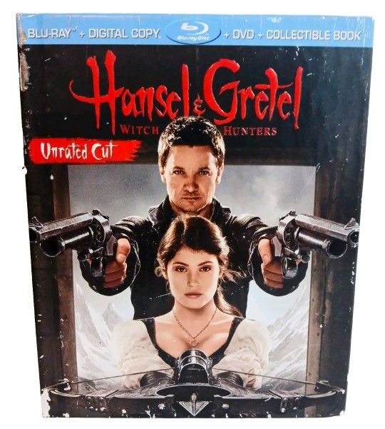 Hansel and Gretel Witch Hunters Unrated Cut Blu-Ray + DVD + Collector's Book