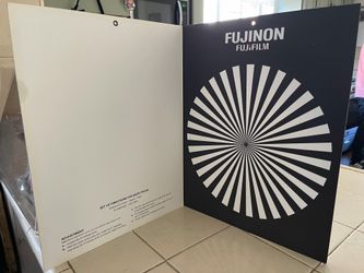 Official Fujinon Fujifilm Large Siemens Star Back Focus Calibration Chart - Pro Lens Tool