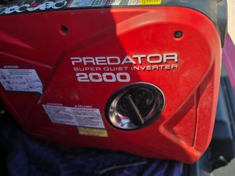 Predator 2000 inverter with 5 gal spill proof gas container