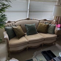 Vintage Beige Couch  