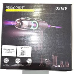 NEW! Wireless Magnetic Vacuum Cleaner with Suction Power Dust Blower LED Light