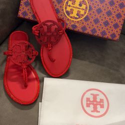 Red Tory Burch Sandals