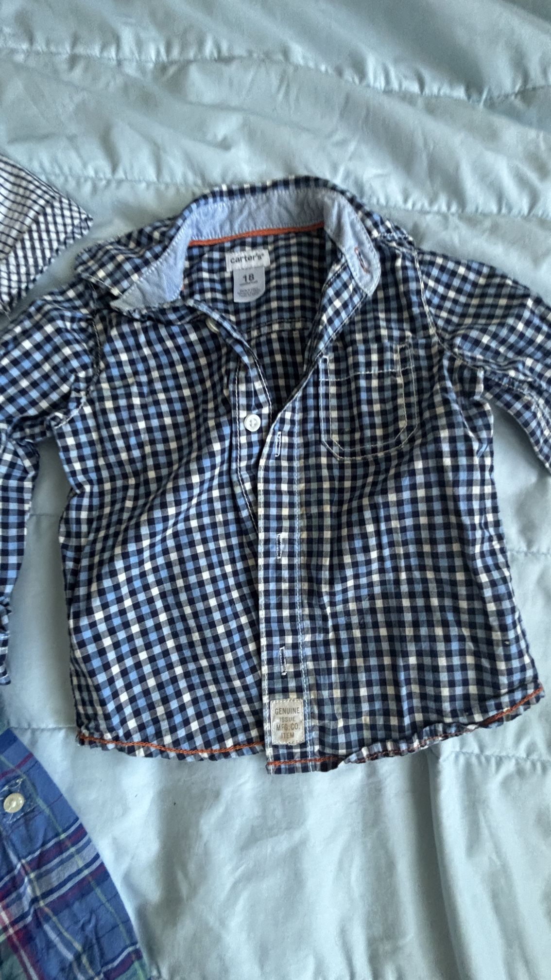Pattern Long Sleeve Button Down 18 Months - 2T
