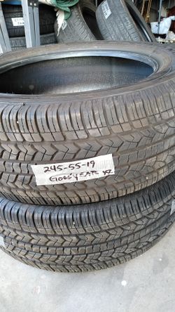 Two P245/55/R19 Goodyear Assurance fuel max tires