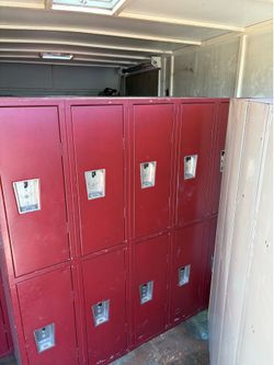 Heavy-Duty 10 Door Metal School Lockers – Commercial Grade – Great Condition