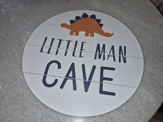Little Man Cave Dinosaur Wall Hanging