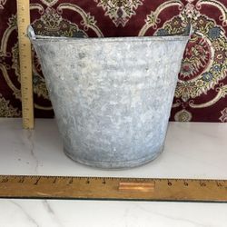 Antique Metal Bucket 