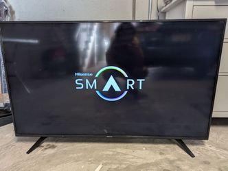 Hisense 55" TV - has one small line across screen