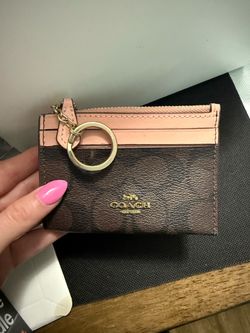 Mini Coach Keychain Wallet