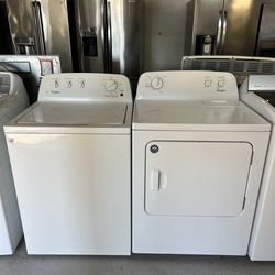 Whirlpool washer & dryer set-60 DAY WARRANTY 📍1008 us 92 seffner Fl 33584📍