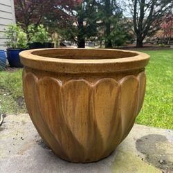 2 Large Heavy Planter Pots