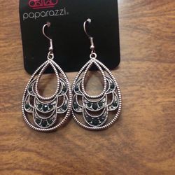 Green Silver Earring 