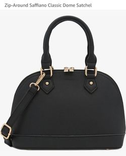 Zip-Around Saffiano Classic Dome Satchel