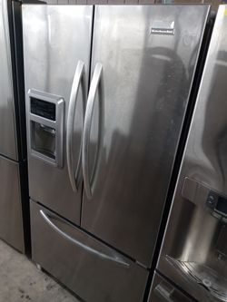 KitchenAid stainless steel french door refrigerator - Free delivery