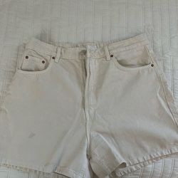 Beige Zara Denim Shorts Size 14