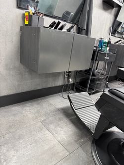 Black and grey cabinets