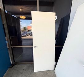 Heavy-Duty Solid Wood Fire Rated Door - White (34" x 84")