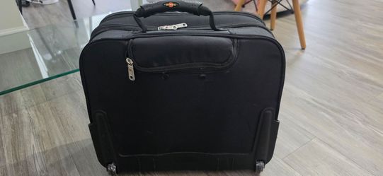 Black Rolling Carry-On Laptop Bag
