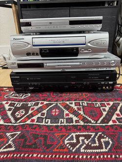 Four units for one price. DVD and VHS players