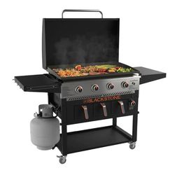 4-Burner 36" Propane Griddle with Air Fryer and Hood
