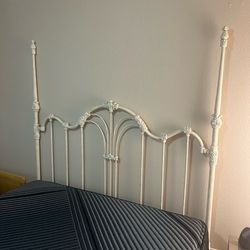 Solid Iron ornate queen bed frame