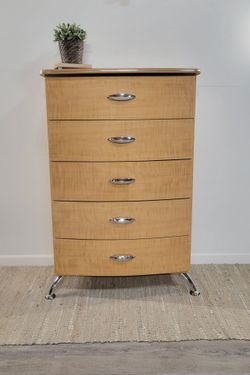 Retro MCM Style Maple Dresser