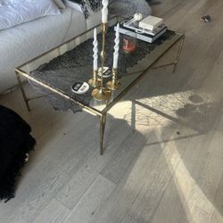 RH Thaddeus Gold Coffee Table - MUST BE TAKEN TODAY