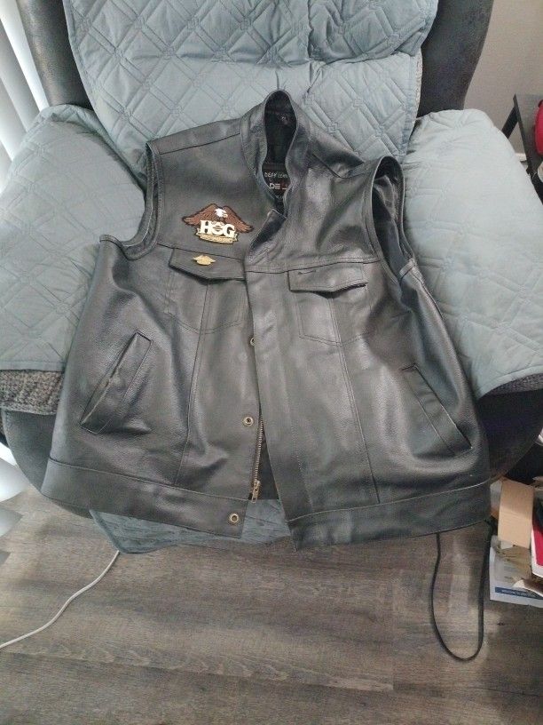 Defy Leather Vest XL
