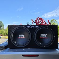 MTX 2 12' subwoofers 
