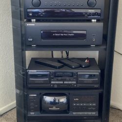 Pioneer Surround Sound Stereo System Speakers Tuner Amplifier Cassette CD CX-4000 M-4000 CT-4000 PD-F906