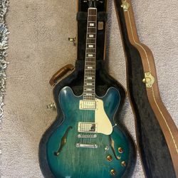 Gibson Memphis ES-335 Block 2018 - Figured Aquamarine