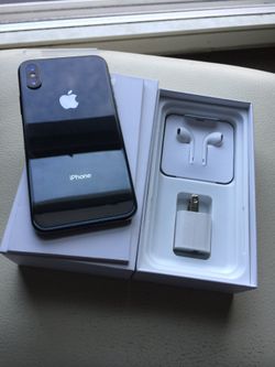 Apple iphone x 64 gb unlocked sold with warranty